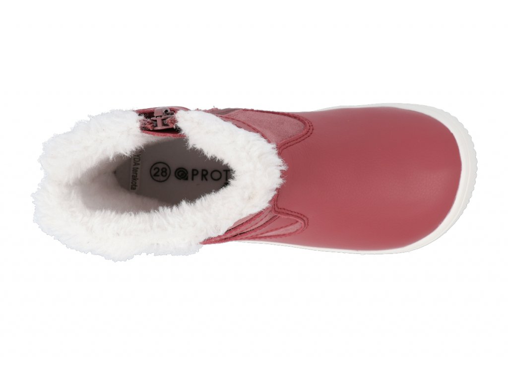 Protetika Zimní Barefoot obuv LYDA terakota - vel.21