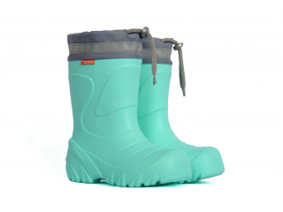 DEMAR Zateplené holinky Mammut - mint - vel.28-29